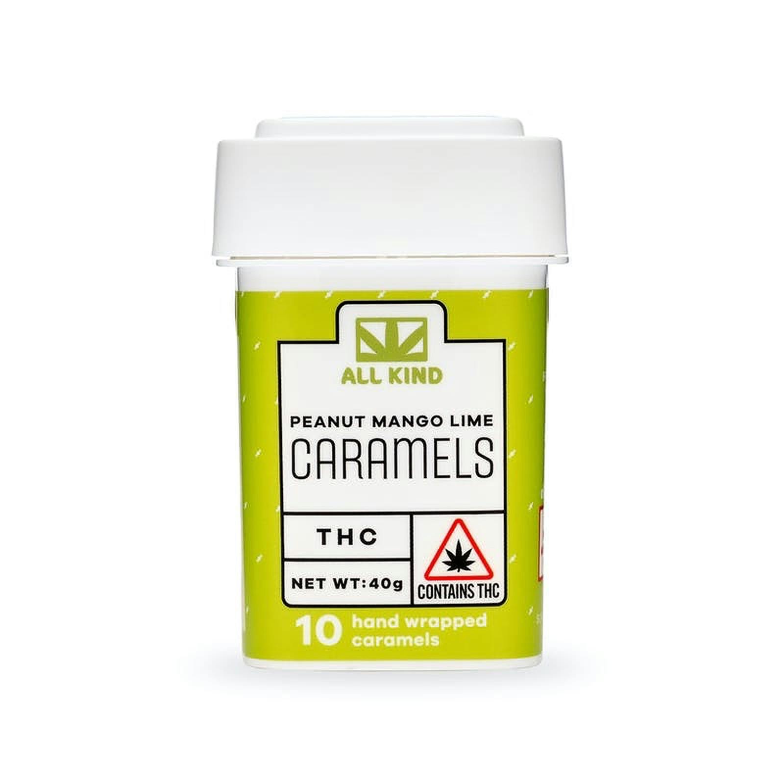 Peanut Mango Lime Caramels 100mg THC (@all_kind_buzz)